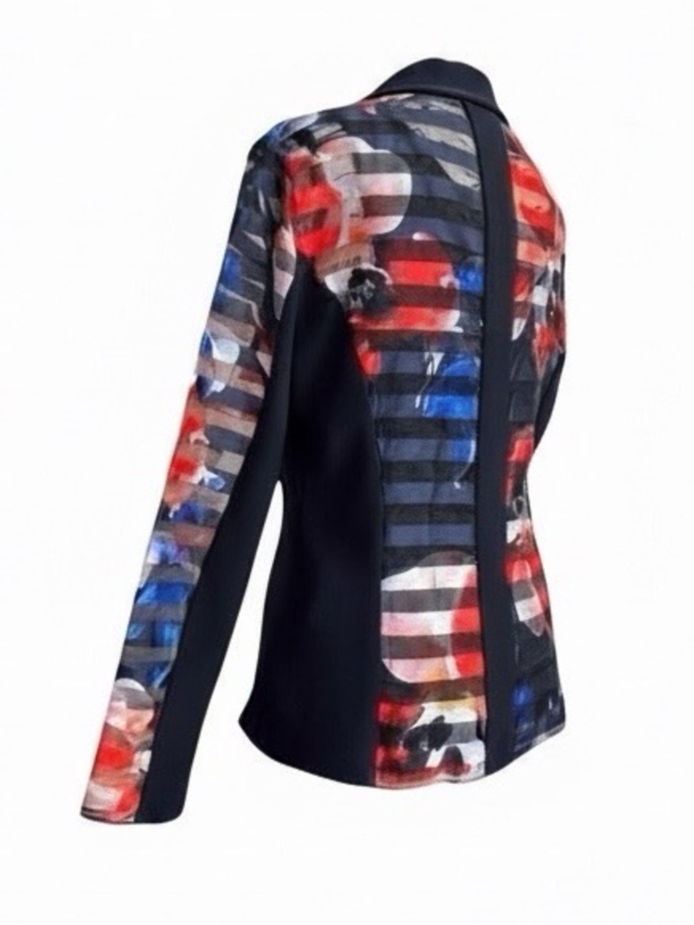 Frank Lyman Design Art-Print Jacket | Women’s Size 6 | Statement Abstract Print - Picture 3 of 11